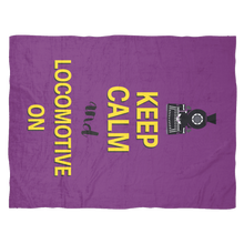 Keep Calm Loco Fleece bleacher blanket